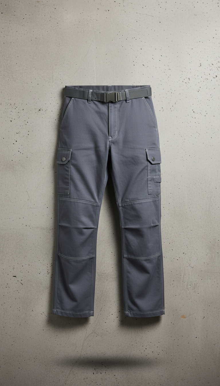 Remade Utility-Hose in Stahlgrau